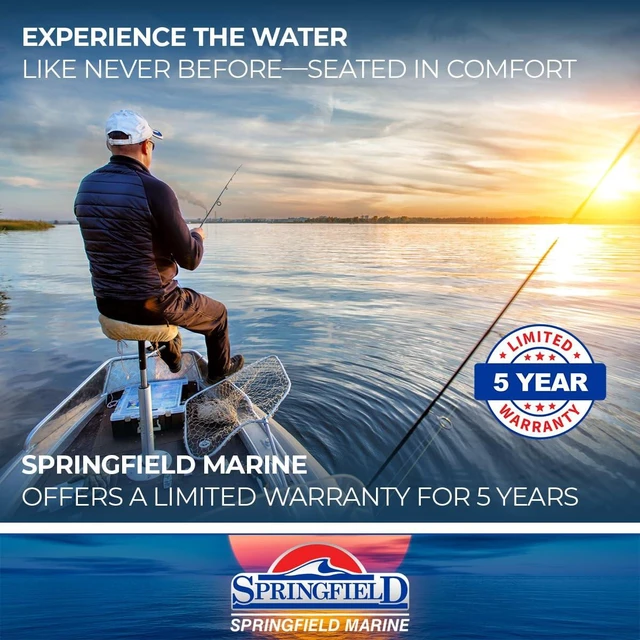 Alt view image 6 of 8 - Springfield Marine 1640202 Spring-Lock Non-Locking Swivel Seat Mount