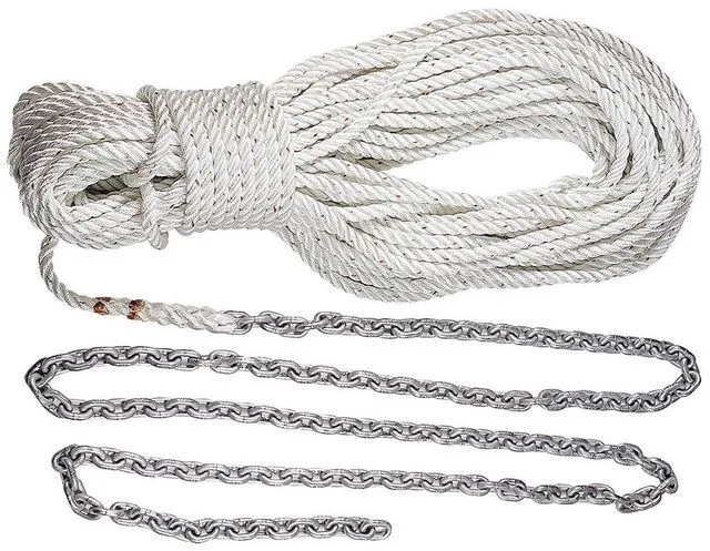 Main image of Lewmar Anchor Rode 15 5/16 G4 Chain w/150 5/8 Rope w/Shackle