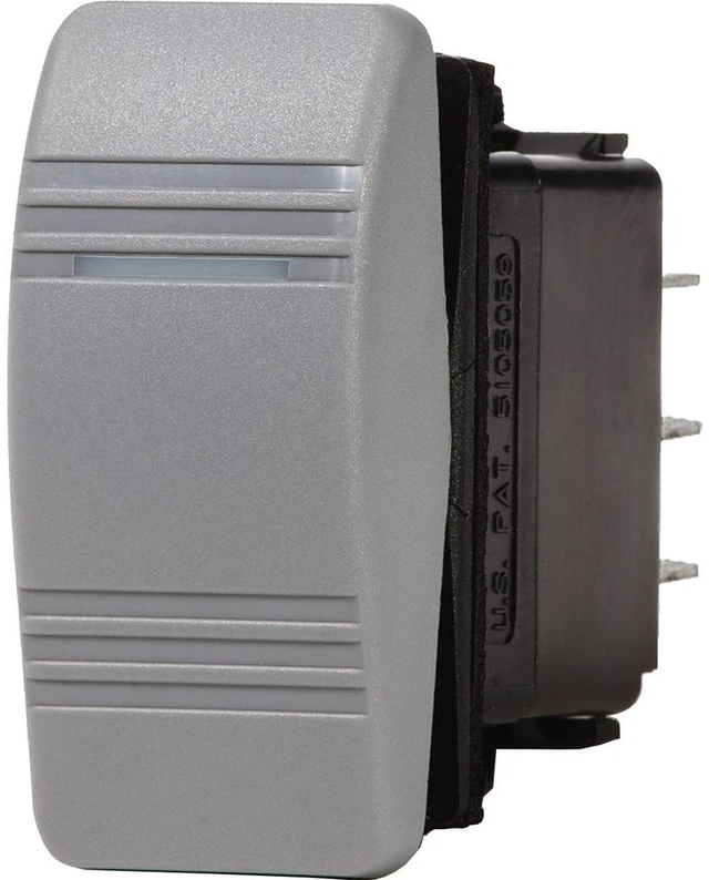 Main image of Blue Sea 8221 Water Resistant Contura III Switch - (ON)-OFF-ON - Grey