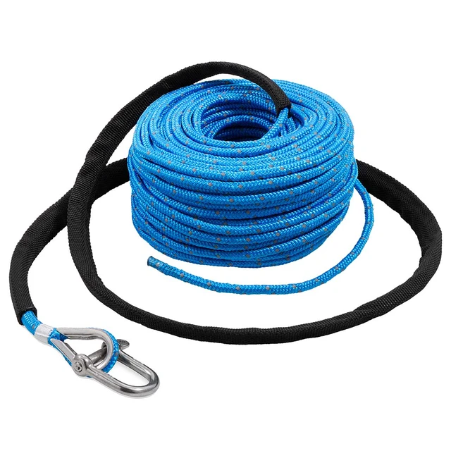 Alt view image 3 of 5 - Trac Outdoor 100ft Anchor Rope - Features an 800 lb. Break Strength - Includes a Stainless Steel Anchor Shackle (69080)