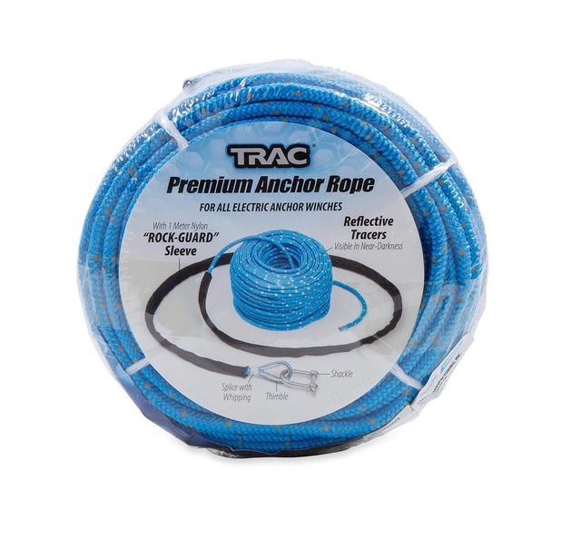 Alt view image 5 of 5 - Trac Outdoor 100ft Anchor Rope - Features an 800 lb. Break Strength - Includes a Stainless Steel Anchor Shackle (69080)
