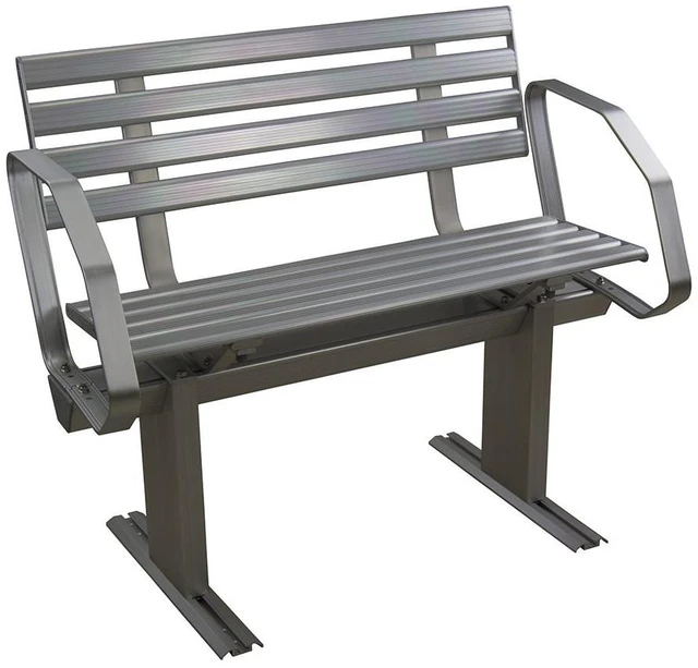 Main image of Springfield Aluminum Dock Bench w/Arms