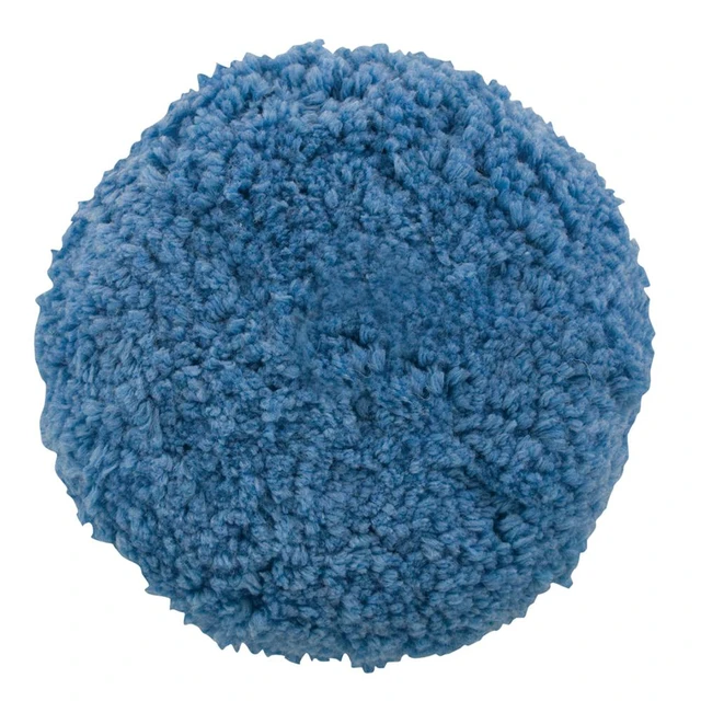 Alt view image 2 of 2 - Presta Blue Blended Wool Medium Cutting Pad - 9" Screw-On Pad