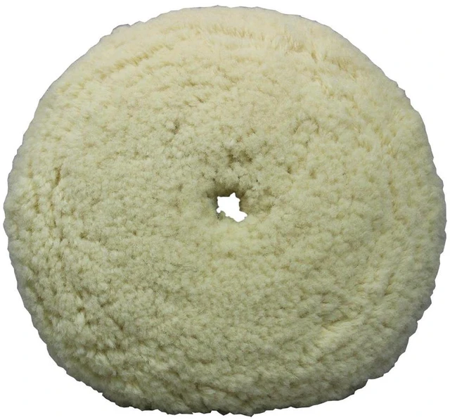 Main image of Presta White Wool Aggressive Cutting Pad - 9"