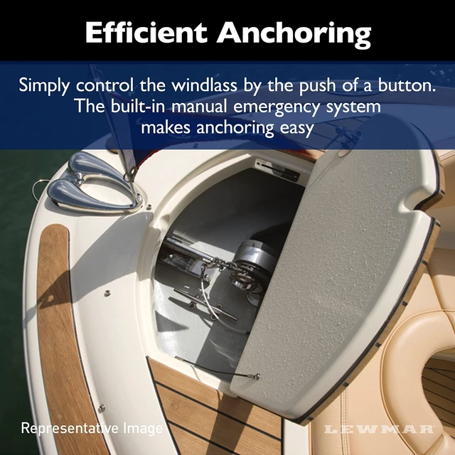 Alt view image 12 of 12 - Lewmar V700G Vertical Windlass With Rocker Switch And Control Windlasses
