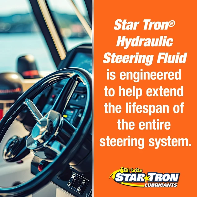 Alt view image 4 of 7 - Star brite Hydraulic Steering Fluid - ISO 15 Marine Synthetic Blend - 32 oz