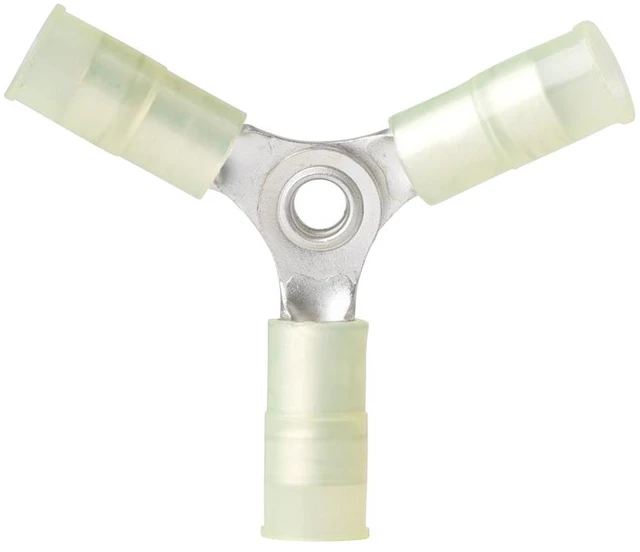 Alt view image 3 of 3 - Ancor 210520 Marine Grade Electrical Nylon Insulated Double Crimp Funnel Entry 3-Way Connector (12 to 10-Gauge, 25-Pack)