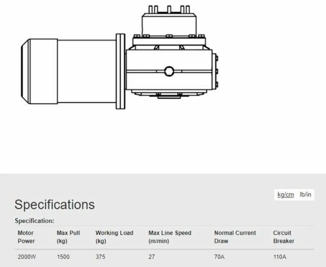 Alt view image 8 of 11 - Lewmar V4/C4 Motor Gearbox - 24V