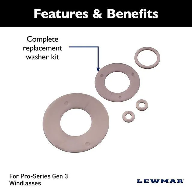 Alt view image 8 of 9 - Lewmar Pro-Series Generation 3 Washer Kit