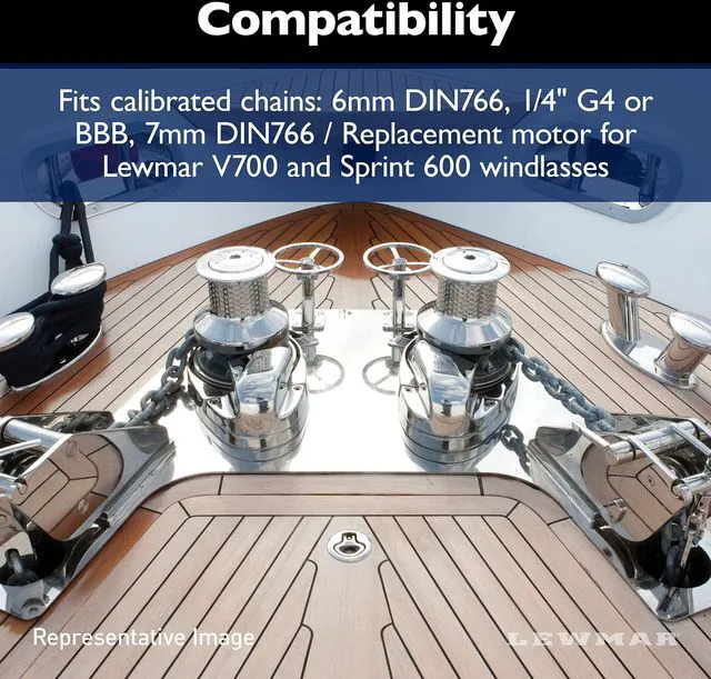 Alt view image 10 of 10 - Lewmar Replacement Windlass Motor Kit - 12V