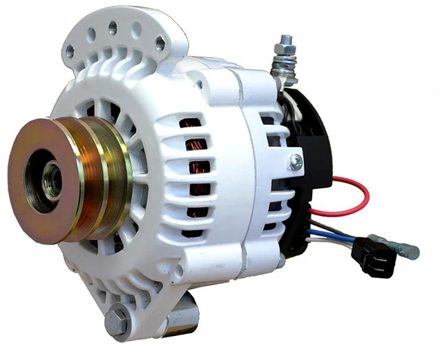 Main image of Balmar Alternator 120 AMP 12V 1-2" Single Foot Spindle Mount Dual Vee Pulley w/Isolated Ground