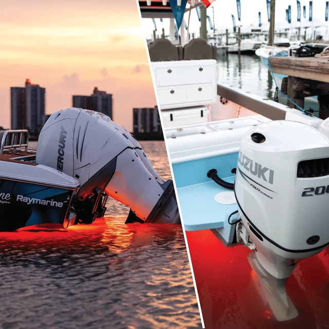 Alt view image 5 of 5 - Shadow-Caster SCR-24 Bronze Underwater Light - 24 LEDs - Bimini Blue/Great White