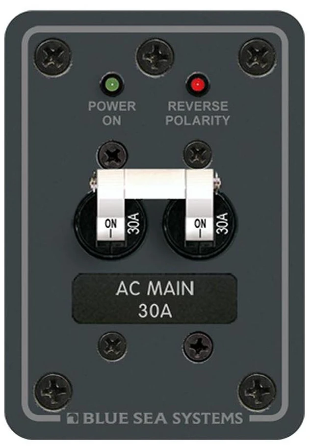 Main image of Blue Sea 8077 AC Main Only Toggle Circuit Breaker Panel