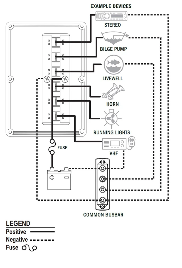 Alt view image 12 of 13 - Breaker/Switch Panel, 6 Pos., Gray