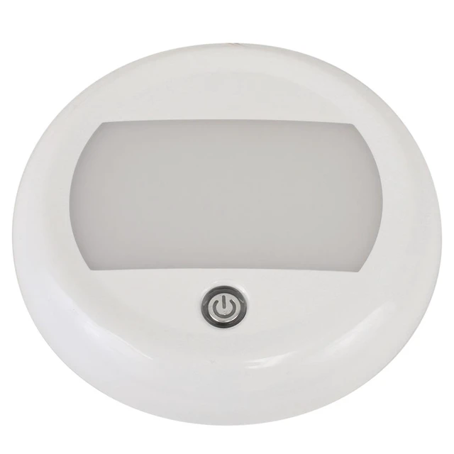 Alt view image 4 of 8 - Scandvik 5" Dome Light w/Switch & 3 Stage Dimming - 10-30V - IP67