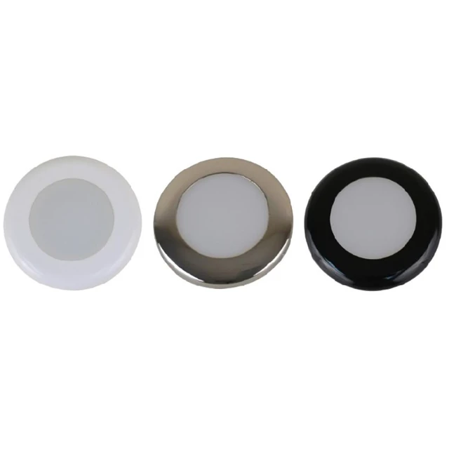 Alt view image 3 of 3 - Scandvik A3C Downlight Kit - Cool White w/SS, White, & Black Trim Rings
