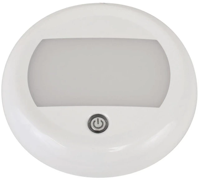 Alt view image 5 of 8 - Scandvik 5" Dome Light w/Switch & 3 Stage Dimming - 10-30V - IP67