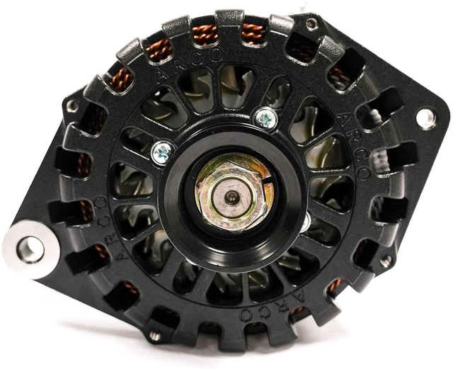 Alt view image 3 of 7 - ARCO Marine Zeus A275L N62 Alternator w/Clutch Pulley & Terminal Block