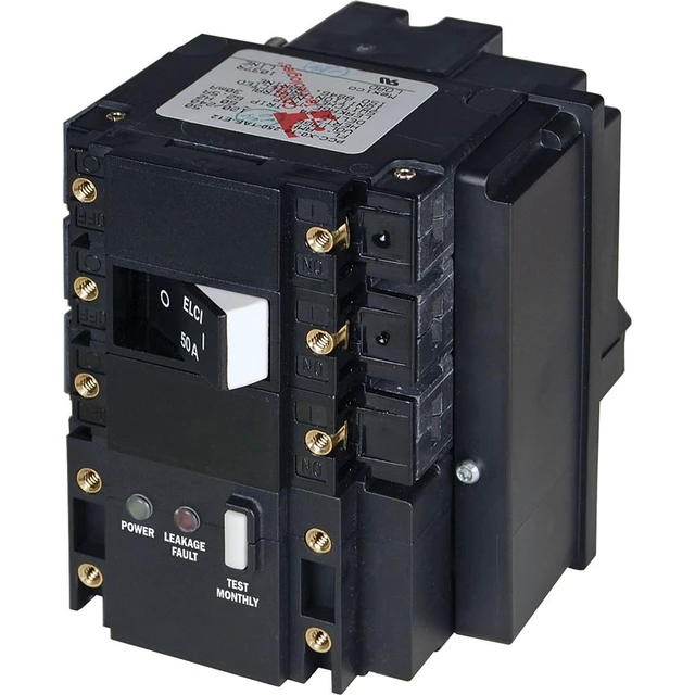Alt view image 3 of 4 - Blue Sea C-Series Elci Main Circuit Breaker - 120/240V Ac 50A