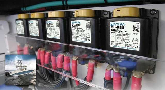 Alt view image 10 of 10 - BLUE SEA 7623 ML SERIES HEAVY DUTY CHARGING RELAY W/ MAN CTL