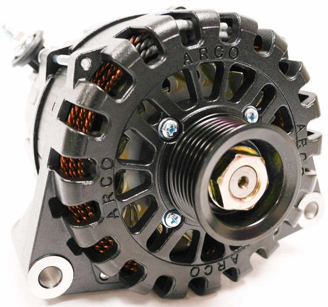 Alt view image 7 of 7 - ARCO Marine Zeus A275L Vortec Alternator w/Regulator