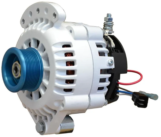 Main image of Balmar Alternator 120 AMP 12V 1-2" Single Foot Spindle Mount J10 Pulley w/Isolated Ground