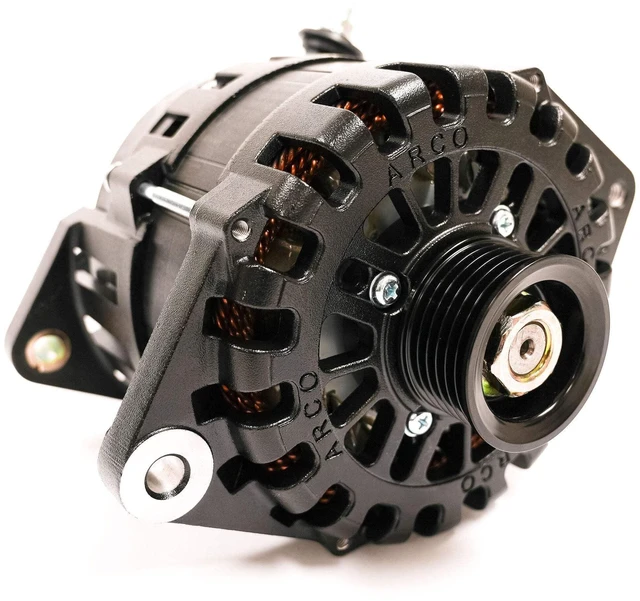 Alt view image 2 of 7 - ARCO Marine Zeus A275L J180 4" Alternator w/Isolated Ground & Terminal Block