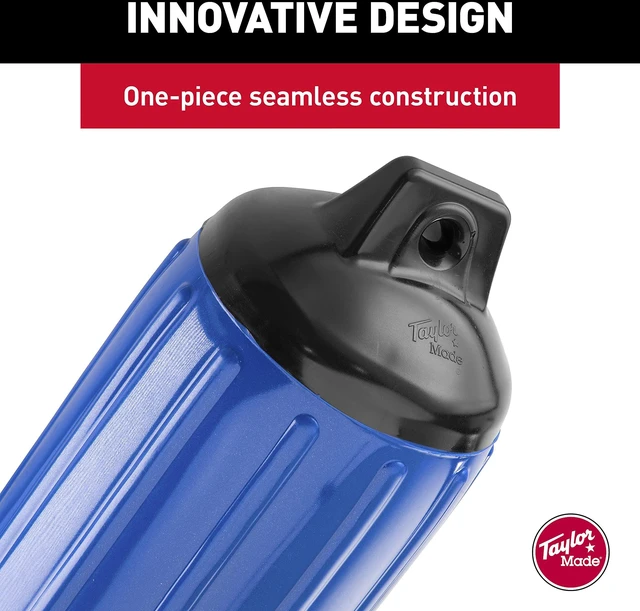 Alt view image 8 of 9 - Taylor Made 951824 Super Gard Inflatable Vinyl Fender - Blue, 8-1/2" x 26"
