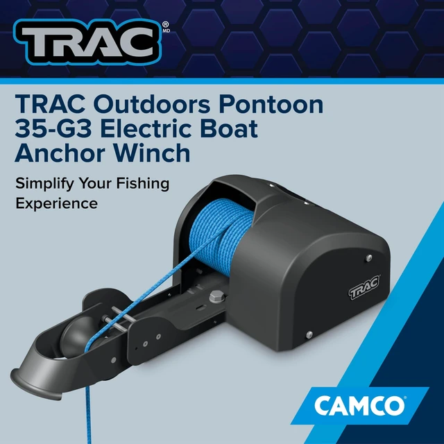 Alt view image 5 of 8 - TRAC G3 PONTOON 35 ELECTRIC ANCHOR WINCH