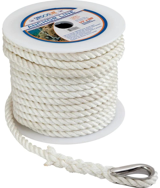 Alt view image 2 of 3 - TWISTED NYLON ANCHOR LINE 3/8'