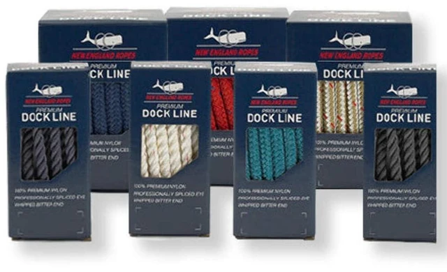 Alt view image 2 of 7 - New England Ropes 5/8" Double Braid Dock Line - White - 25'