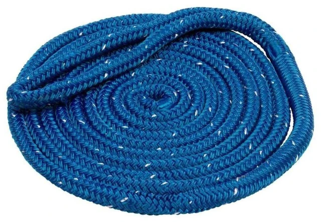 Alt view image 4 of 7 - New England Ropes 5/8" Double Braid Dock Line - White - 25'