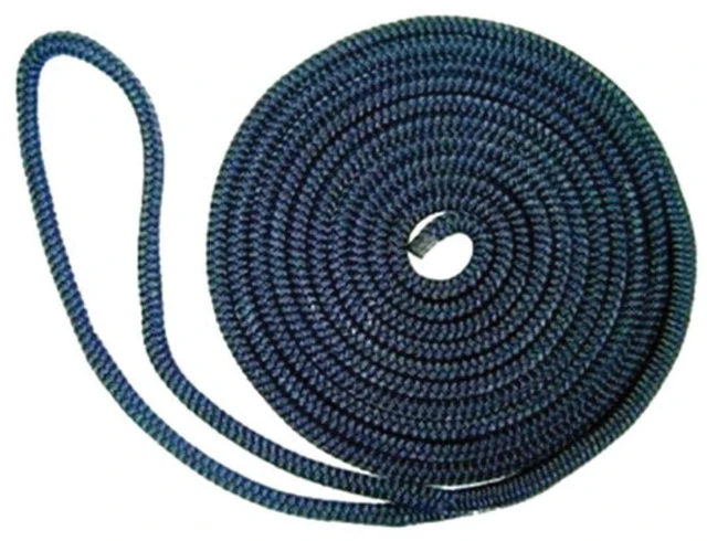 Alt view image 6 of 7 - New England Ropes 5/8" Double Braid Dock Line - White - 25'