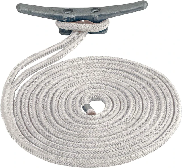 Alt view image 3 of 4 - Sea-Dog 302112025Wh-1 Double Braided Nylon Dock Line - White, 1/2" x 25'