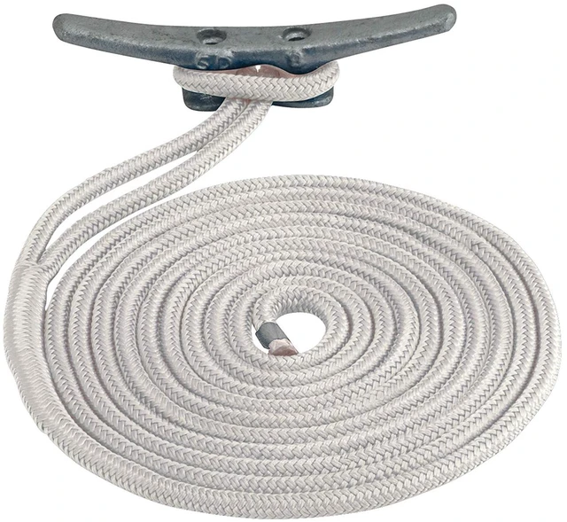 Alt view image 4 of 4 - Sea-Dog 302112025Wh-1 Double Braided Nylon Dock Line - White, 1/2" x 25'