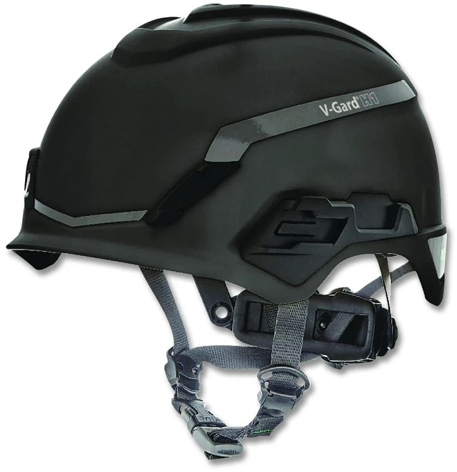 Main image of V-Gard H1 Safety Helmet Brimless Fas-Trac III Pivot Ratchet Suspension One Size Fits Most 6.5 to 8 Black 10194798