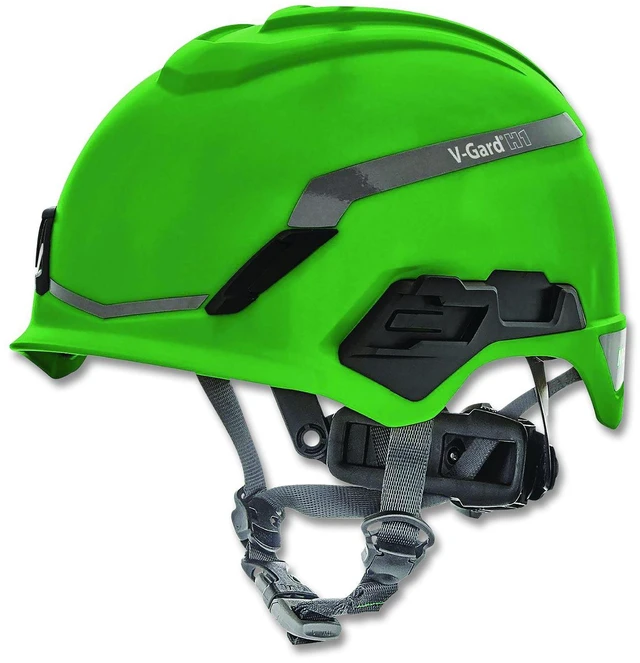 Main image of V-Gard H1 Safety Helmet Brimless Fas-Trac III Pivot Ratchet Suspension One Size Fits Most 6.5 to 8 Green 10194794