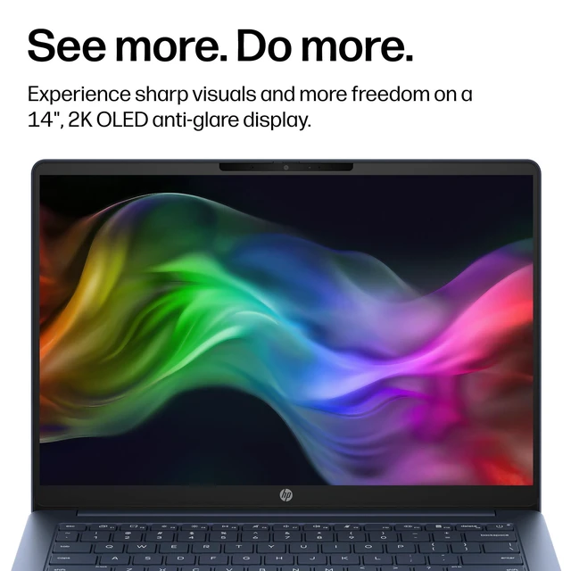 Alt view image 3 of 7 - HP OmniBook 3 14" Laptop Snapdragon X1-26-100 8GB 256GB SSD W11 DT4E9UAABA