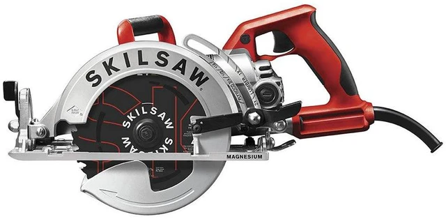 Main image of 7-1/4" Lightweight Magnesium Worm Drive Circular Saw with Carbide Blade 2800 SPM 0 to +53 Degree Bevel Range 24 T Blade SPT77WML01