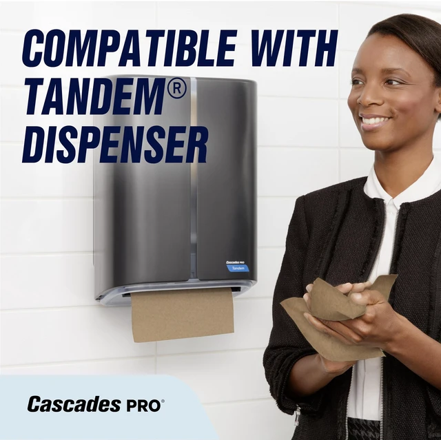 Alt view image 2 of 7 - Perform Hardwound Roll Towels for Tandem Dispensers 1-Ply 7.5" x 1050 ft Natural 6/Carton T225