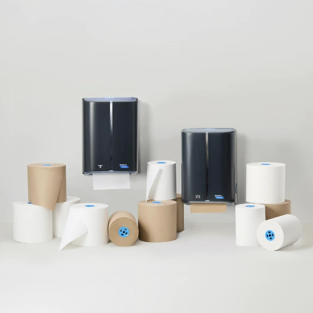 Alt view image 7 of 7 - Perform Hardwound Roll Towels for Tandem Dispensers 1-Ply 7.5" x 1050 ft Natural 6/Carton T225