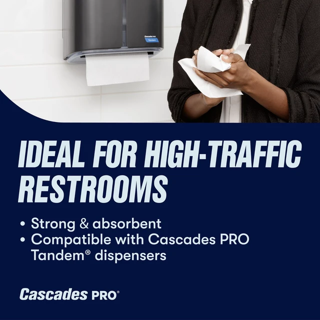 Alt view image 5 of 5 - Perform Hardwound Roll Towels for Tandem Dispensers 1-Ply 7.5" x 1050 ft Ultra White 6/Carton T220
