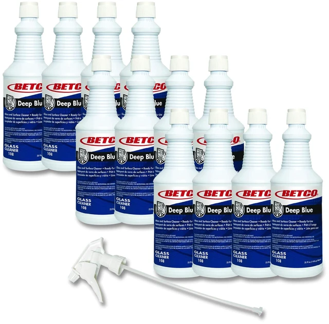 Main image of Deep Blue Glass and Surface Cleaner 32 oz Bottle 12/Carton 1081200
