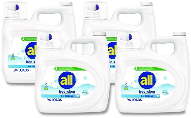 Main image of all Free Clear HE Laundry Detergent, 118 oz Bottle, 4/Carton