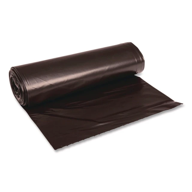 Alt view image 4 of 4 - Reprocessed Resin Can Liners 60 gal 1.2 mil 38 x 58 Black 50 Bags/Carton X7658SKKK01