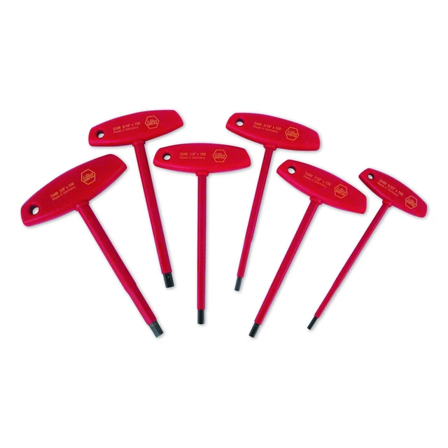 Alt view image 3 of 3 - WIHA 33490 6 Piece SAE T-Shape Hex Key Set, 33490