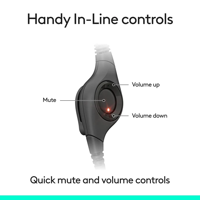 Alt view image 4 of 5 - Logitech H391 Headset 981001574