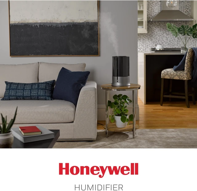 Alt view image 4 of 7 - Honeywell Designer Series Cool Mist 1.25 gal Humidifier, Black HUL430B