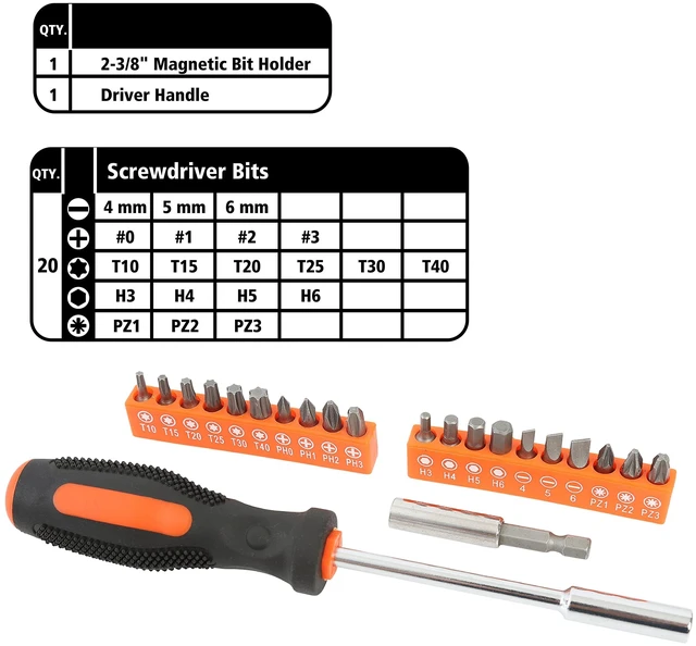 Alt view image 5 of 7 - Homeowner's 39-Piece Tool Set 12.38" x 3" x 7.25" Carry Case 73802