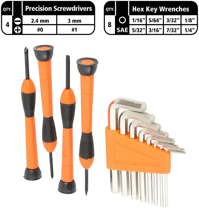 Alt view image 4 of 7 - Homeowner's 39-Piece Tool Set 12.38" x 3" x 7.25" Carry Case 73802